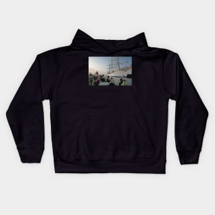 Paddle past her Kids Hoodie